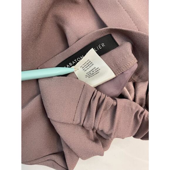 Aritzia Babaton Conan Pant Cropped Slim-Leg Trousers Shadow Mauve Size 2 - Picture 7 of 12